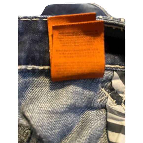 Rock Revival Mens Dark Washed Pablo Relaxed Straight Leg Denim Jeans Size 40 - Picture 13 of 16